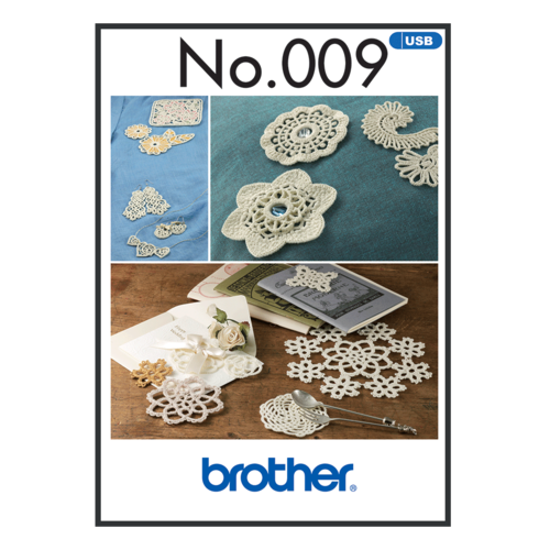 Brother Embroidery Pattern Crochet  BLECUSB9