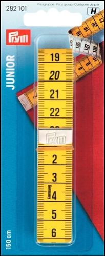 Prym Tape measure with cm scale, 150 cm, yellow / white