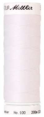Mettler Sewing Thread Seralon Color 2000 White Length 200 m ART.-NR. 1678 No. 100