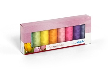 Mettler Sewing Thread SE8 Spring Kit, 8-colors, Length 8x 200 m ART.-NR. 1678 No. 100
