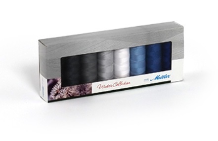 Mettler Sewing Thread Seralon SE8 Winter Kit, 8-Colors, Length 8x 200 m ART.-NR. 1678 No. 100