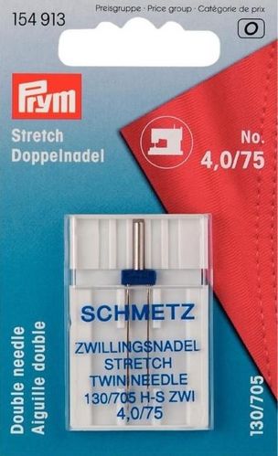 Prym Sewing Maschine Double - / Twin- Needles Stretch 130/705  75 / 4,0mm