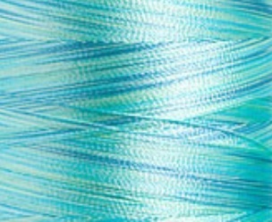 Madeira Classic Rayon No.40 Embroidery Thread, 100% Viscose, Length 1000 m, 2009 Multi Turquoise