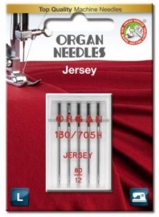 Organ Nähmaschinennadeln Jersey Stretch 130/705  80 / 5er-Sortiment